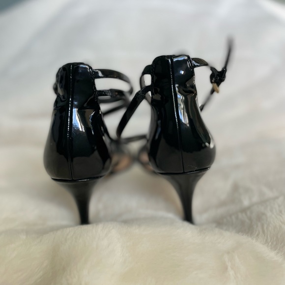 ALDO Strappy Black Patent Heel Sandal - Picture 4 of 8